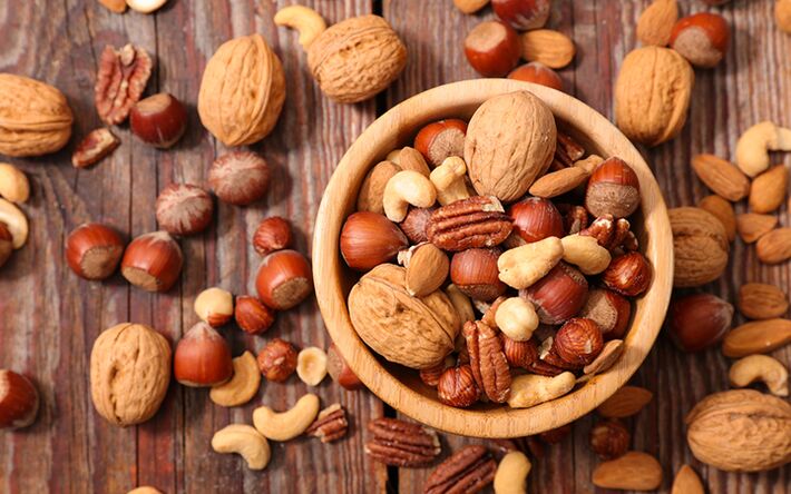 Nueces útiles para la potencia